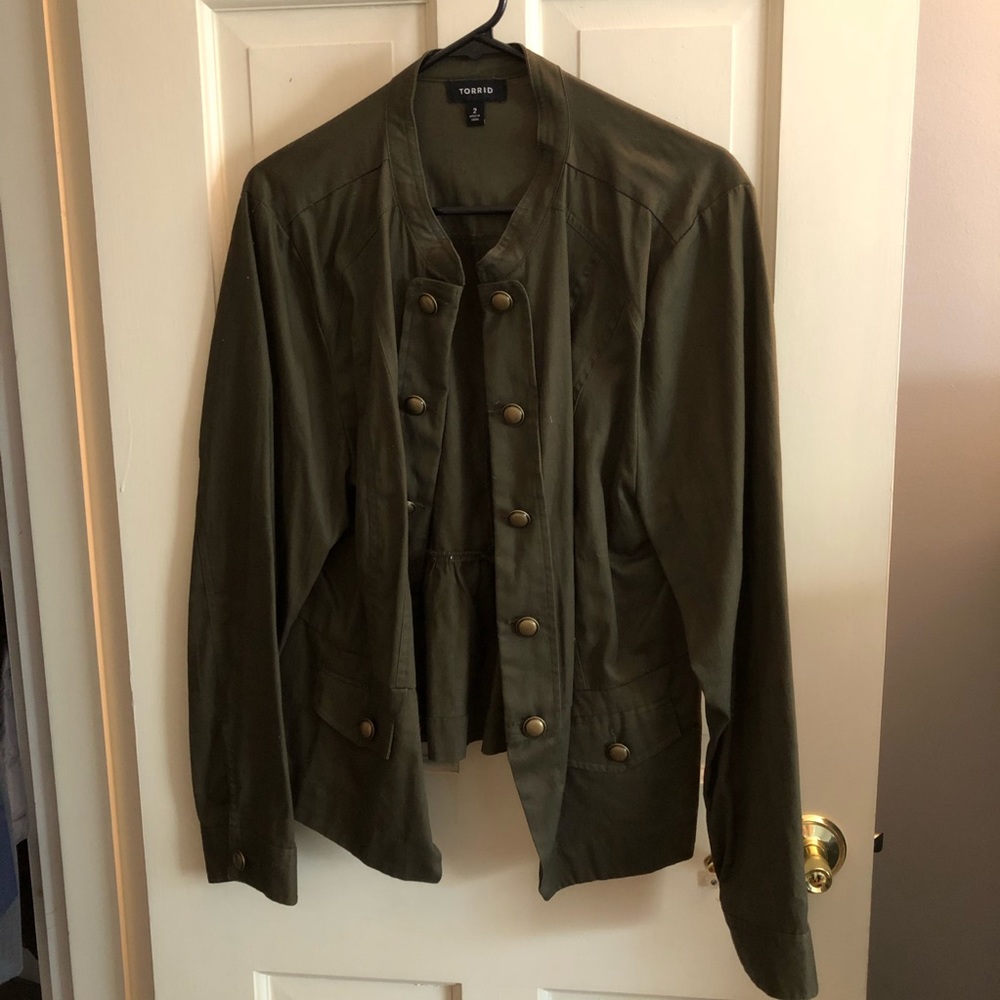 Torrid Jacket, dark green size 2